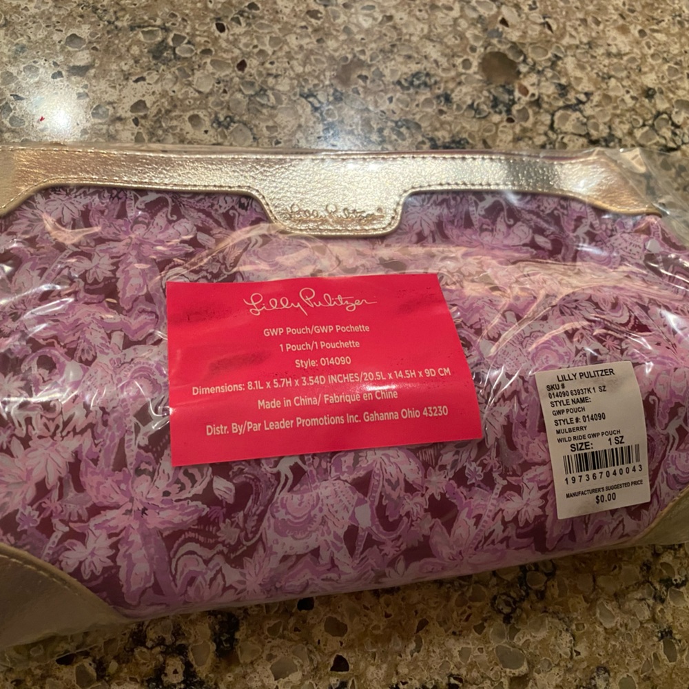 Lilly Pulitzer Mulberry Wild Ride Pouch